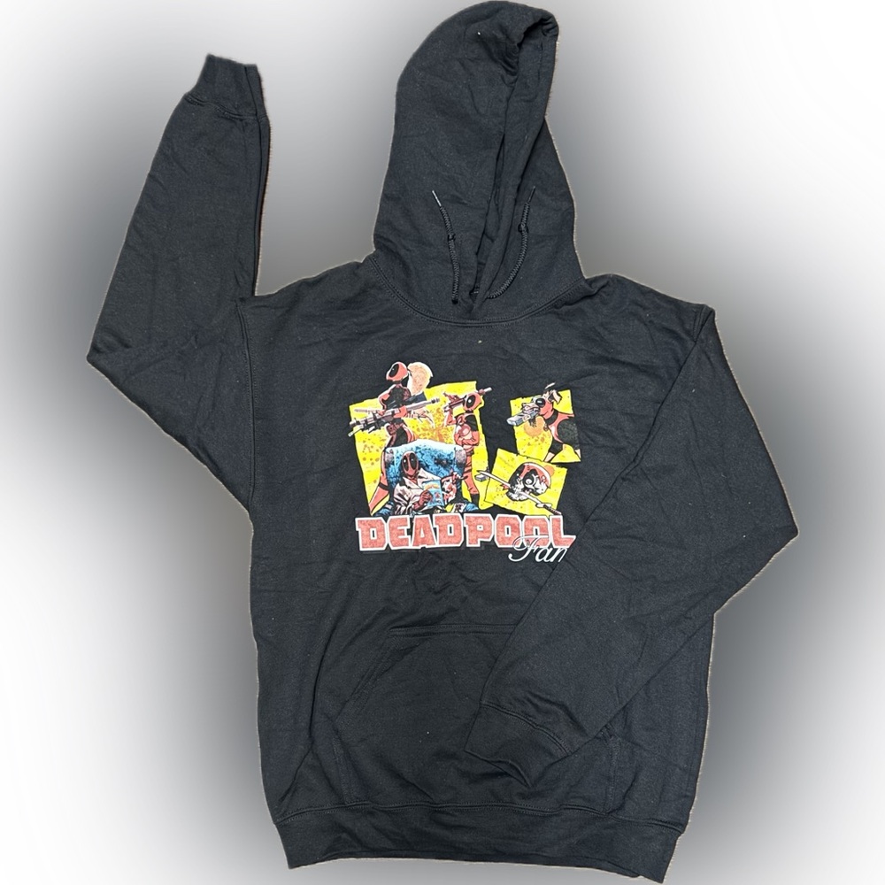 Marvel Deadpool Family Black Hoodie | Sz M | BNWT
